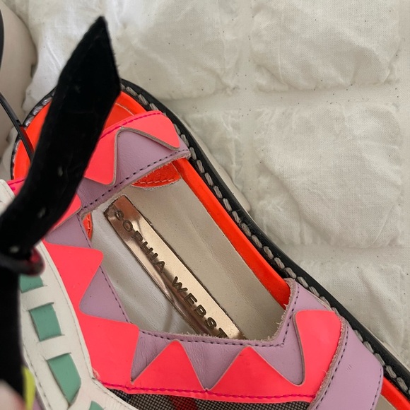 Sophia Webster Neon Sandals with Ankle Strap - Picture 4 of 10